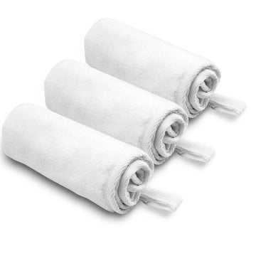 3 Pack Double Sided Muslin & Microfibre Face Cleansing Cloths